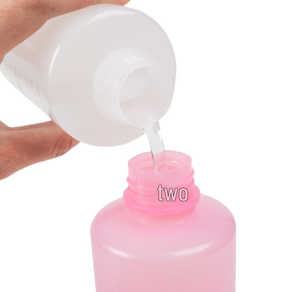 Botella pulverizadora de 3 colores con boquilla curva para higiene y limpieza, botella exprimible 250/500ML