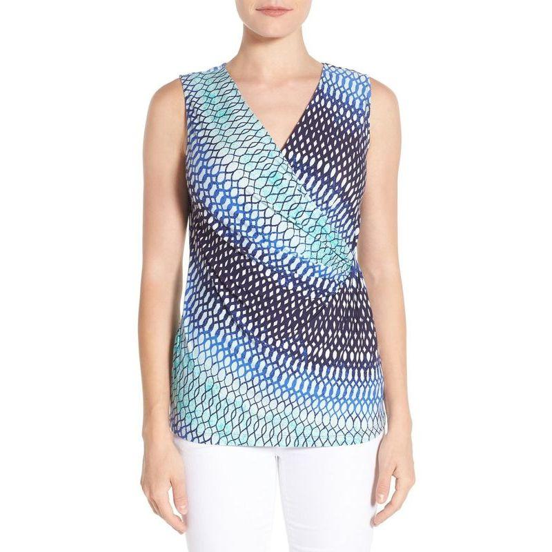 

Внутренний и внешний хлопок эластичный градиентный цветной принт модный жилет Gradient 1XL