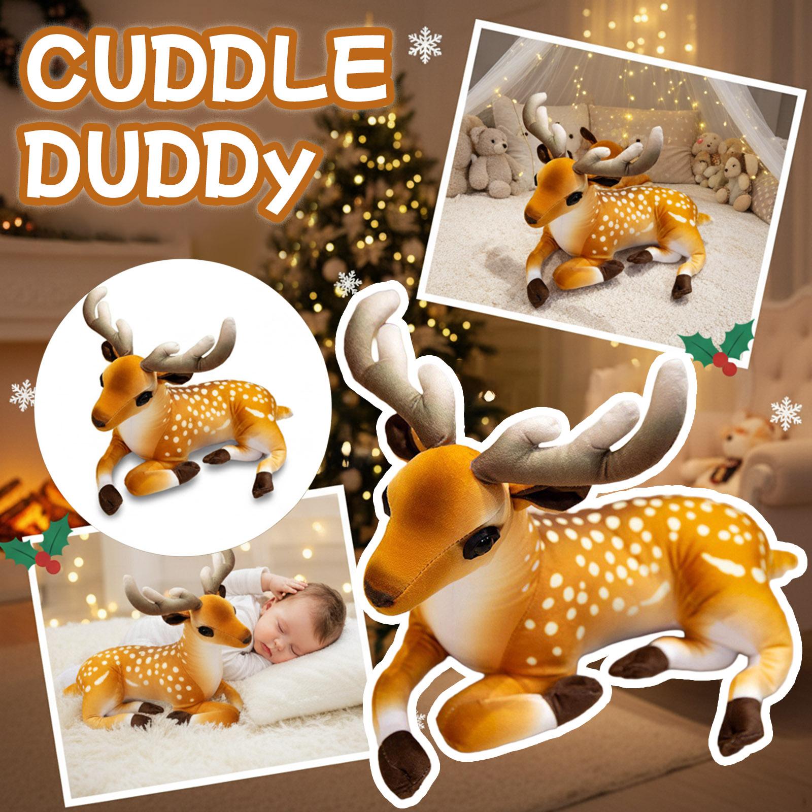 Cute And Adorable Little Deer, Sika Deer, Plush Toyfish Doll Home Pillow Children s Cloth Doll. One Size