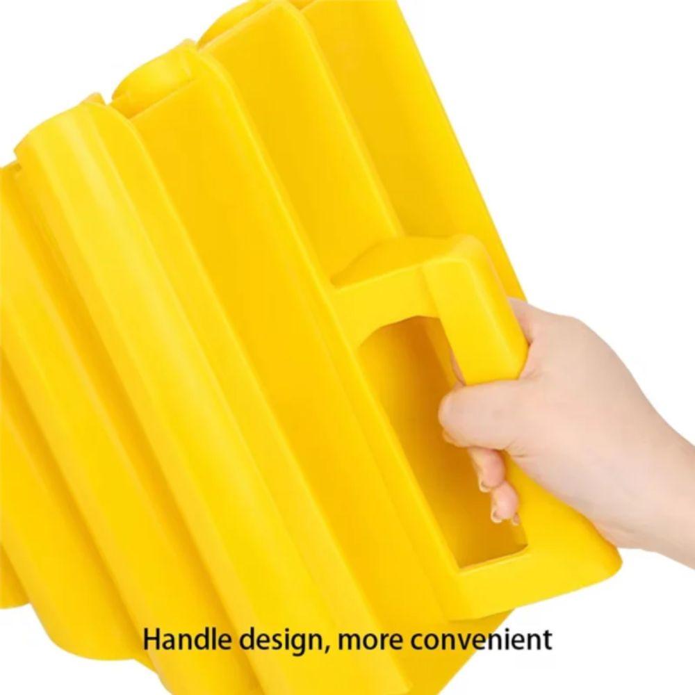 Heavy Duty Wheel Stoppers Lightweight Wheel Chock Stopper Block ABS Stop Slider Garage