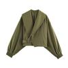 2026 Summer New European and American Cross-border Women's Street Fashion Large Lapel Short Jacket W107 8924