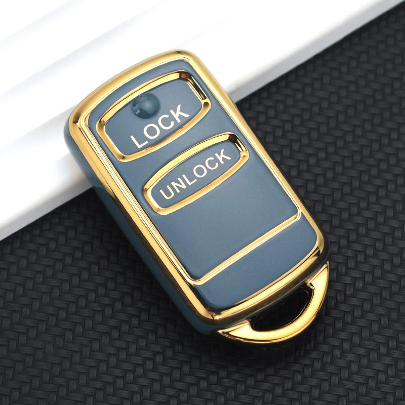 

2 3 кнопки ТПУ автомобильный чехол для дистанционного ключа брелок для Mitsubishi Lancer Outlander Pajero V73 Galant Montero спортивные аксессуары 2 Button Key Case серый
