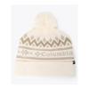 Used Columbia Lapel Pass Knit Cap Beanie with Pom Pom PU5714