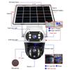 V380 Outdoor Home Garden Monitoring Dual Lens Full Color Night Vision 4G/Wifi Remote Solar Camera