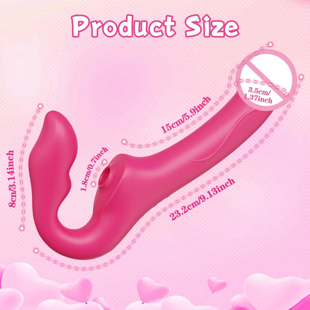 Wireless 3 In 1 Dildo Vibrator for Women Double-Ended Lesbian G-Spot Dildos Couples Female Masturbator Adults Sex Toy 18+