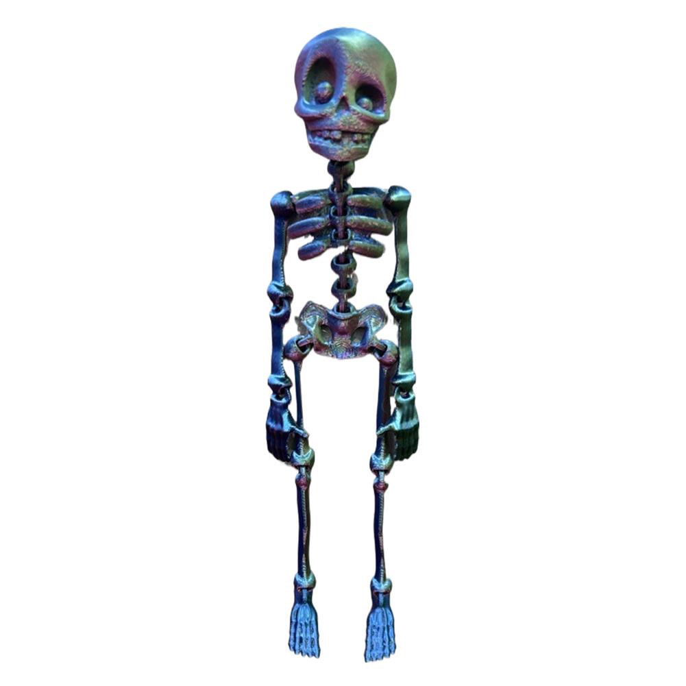 Mini Colorful Skeleton Fridge Magnets Funny Halloween Bone Decor Magnetic Toys Refrigerator Home Halloween Party Decoration