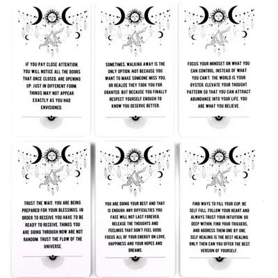 Carte Oracle con messaggi spirituali da 10,3 x 6 cm: un mazzo da 54 carte con messaggi stimolanti dalle tue guide