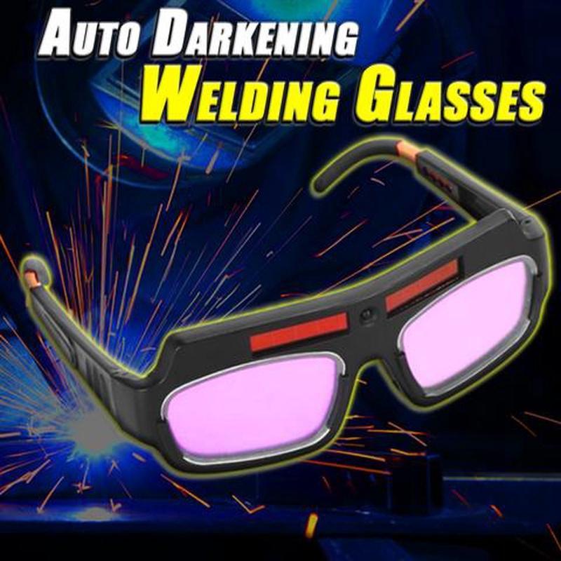Welding Glasses Welding Goggle Protective Mask Helmet,Welder Glasses Solar Automatic Dimming Professional Eye Protection PC Glasses