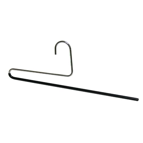 MAWA No-Slip Hangers for Pants, Long Skirts, and Stoles, Single, KH35/U, 10-Piece Set, Black, 10-Year Warranty