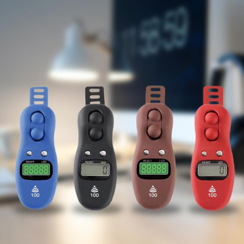 Elektronischer Handzähler mit großem LCD-Bildschirm und Fingerzählfunktion für Gebete, Meditation und Yoga – ideal zum Stressabbau und Zurücksetzen.