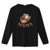 Vintage Western Cowboy Hat Mama Lettering Print Casual T Shirt Vintage Washed Slightly Versatile Graphic Unisex Stylish