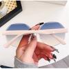 Gradient Lens Eyeglasse Outdoor UV Protective Shades Eyeglasses for Women Men Colorful Sunglasses