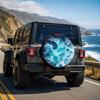 1pc Wave Ripple Print Car Tire Cover, Fashionable Universal Wheel Protector, Spare Tire Protection, Perfect Fit, Easy Installation, Suitable for Outdo