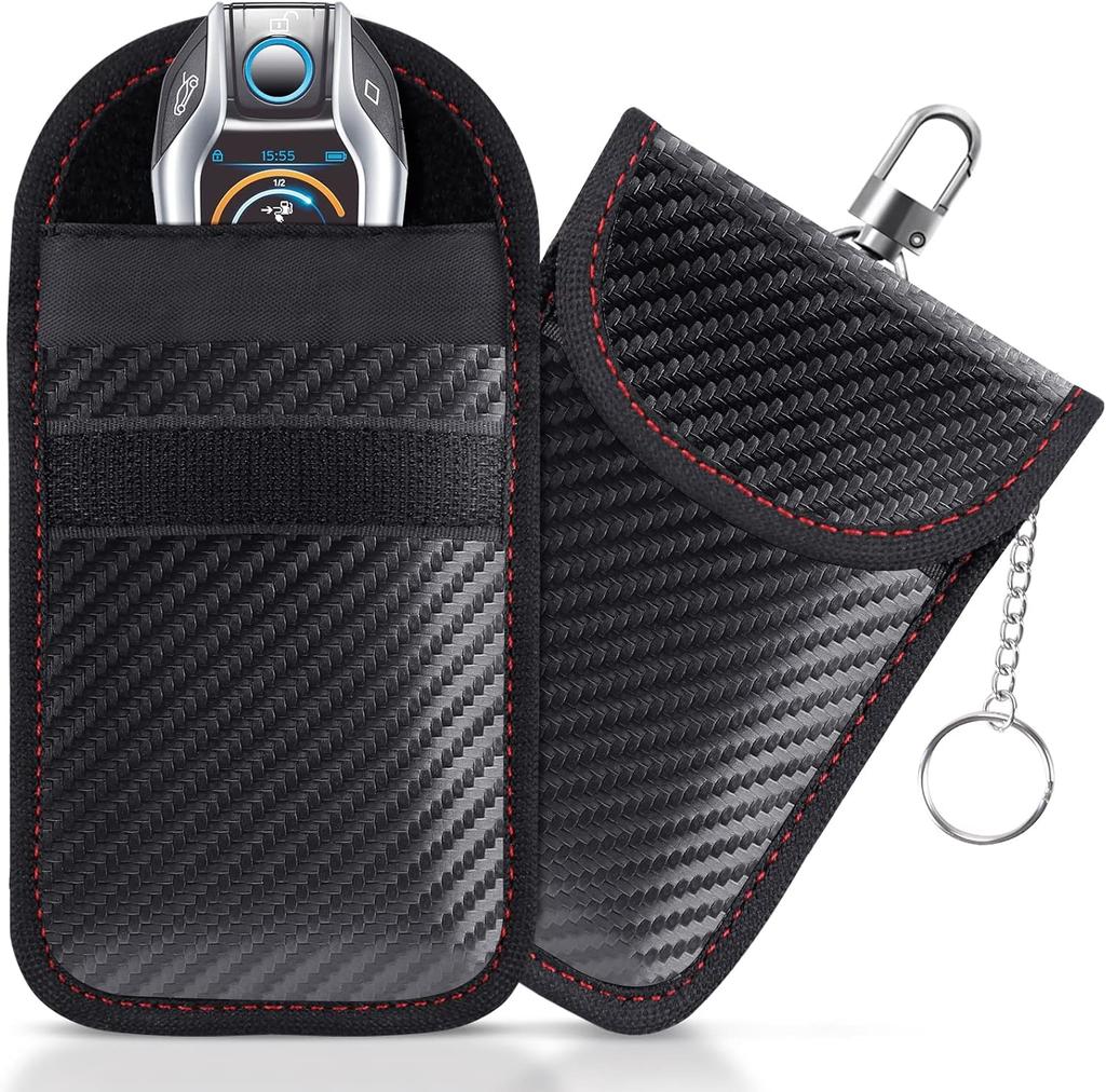 Anti Theft Faraday Box with Bag for Key Fob Cage RFID Faraday Key Fob Protector Radiation-proof Mobile Phone Box Car Keyless
