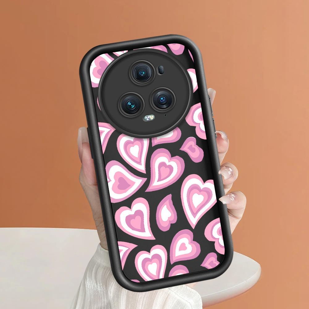 Soft Silicone Square Ladder Printing Pattern Phone Casing Full Cover Camera Shockproof Protection Rubber Case for Huawei Honor