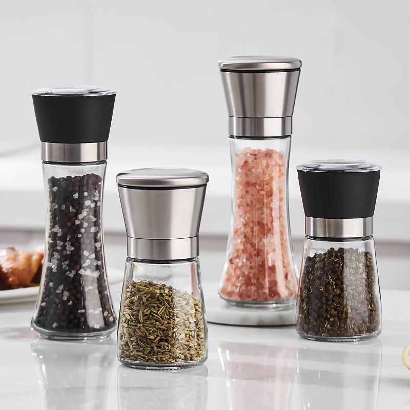 Manual Stainless Steel Salt and Pepper Grinder Set