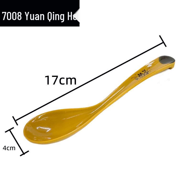 Imitation Porcelain Melamine Chinese-Style Drop-Resistant White Spoons for Hotel and Restaurant Use, Seasoning & Soup Serving