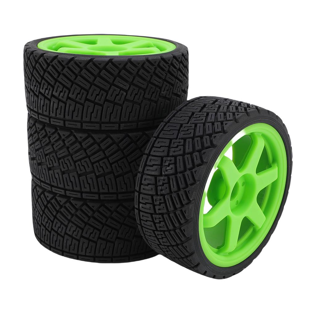 4pcs 1Celsius7 1Celsius8 RC   Car Tires Wheel Rims Sturdy Plastic Fashionable 17mm RC   Racing Tyres Replacement for