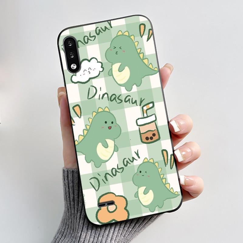 Casing For LG K22 Soft Case LMK200Z LMK200E LMK200B LM-K200 Aesthetic Cute Cat Cartoon Phone Back Cover Shockproof Black Bumper