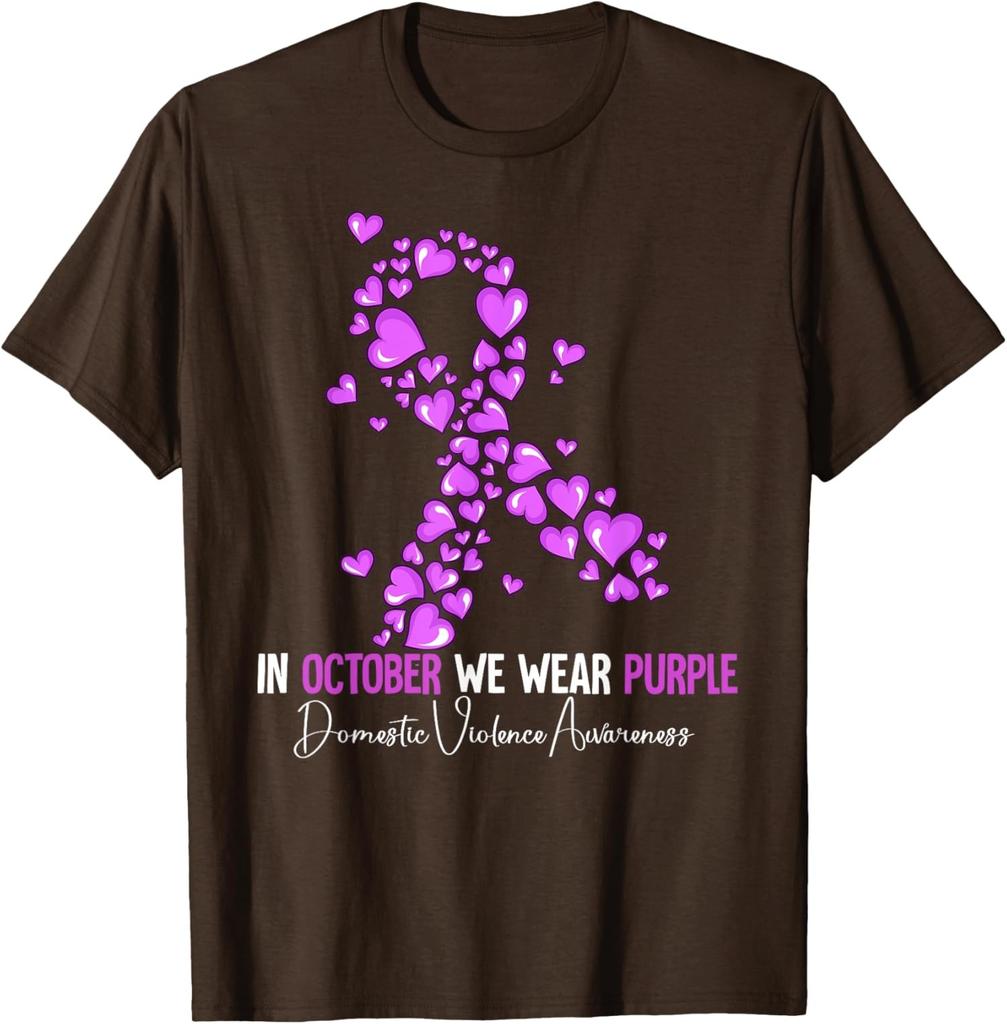 Domestic Violence Awareness Month Design Month Unisex T-Shirt