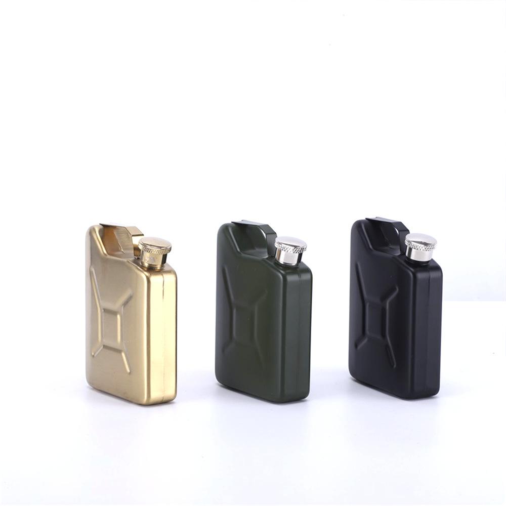 Stainless Steel Alien Oil Drum Hip Flask, Hidden Liquor Disguised Alcohol Container Bottle, Outdoor Portable, 5Oz, 304