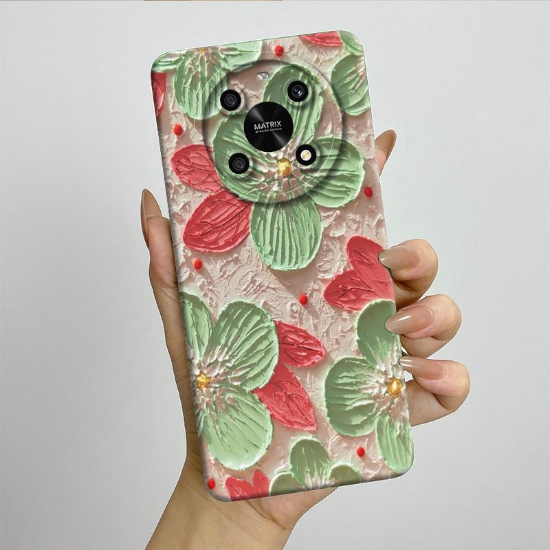 For Honor X9 4G 5G / Magic 4 Lite 4G 5G Phone Case ANY-NX1 LX1 LX2 LX3 Soft Silicone Sweet Painted Cover Cute Printed Casing