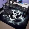 1PC Raiders Team Logo Design Rug Game Carpet, Floor Mat for Bedroom Living Room Entryway Rug, Home Decor Idea Gift for Christmas birthday
