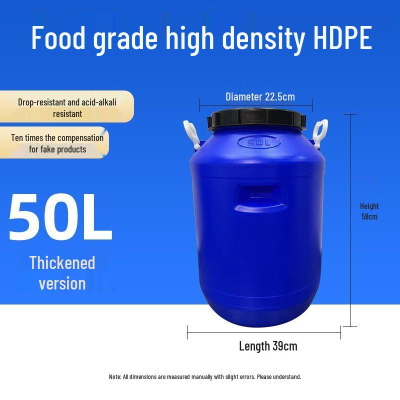 Multifunctional Square Food Grade Plastic Bucket: Composting, Water Storage, Fermentation, Oil Drum, Honey Seal, Chemical Use.