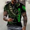 3D Print Scorpion T Shirt For Men Cool Animal Pattern T-Shirts Summer Casual Loose T-Shirts O-Neck Tops Short Sleeves Streetwear