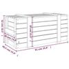 VidaXL Boîte de rangement Marron miel 91x40,5x42 cm Bois massif pin 825001