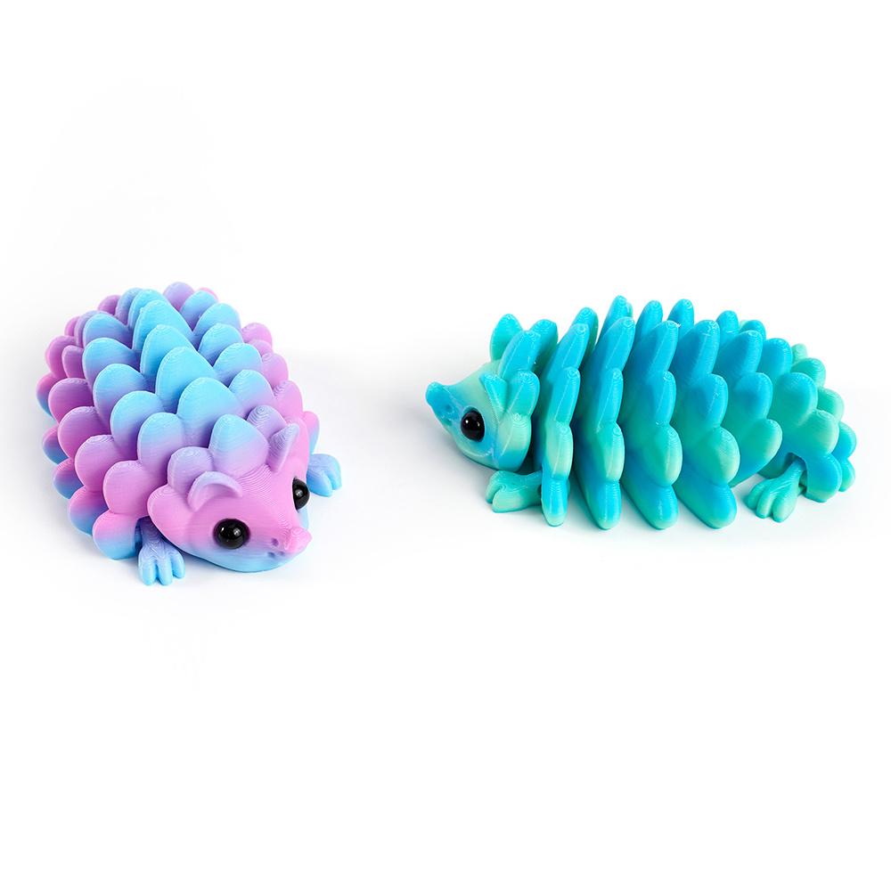 3D Printed Hedgehog Figurine - Versatile Indoor & Outdoor Home Desk Decor Collectible Cone Toy Articulated Cute Figurin