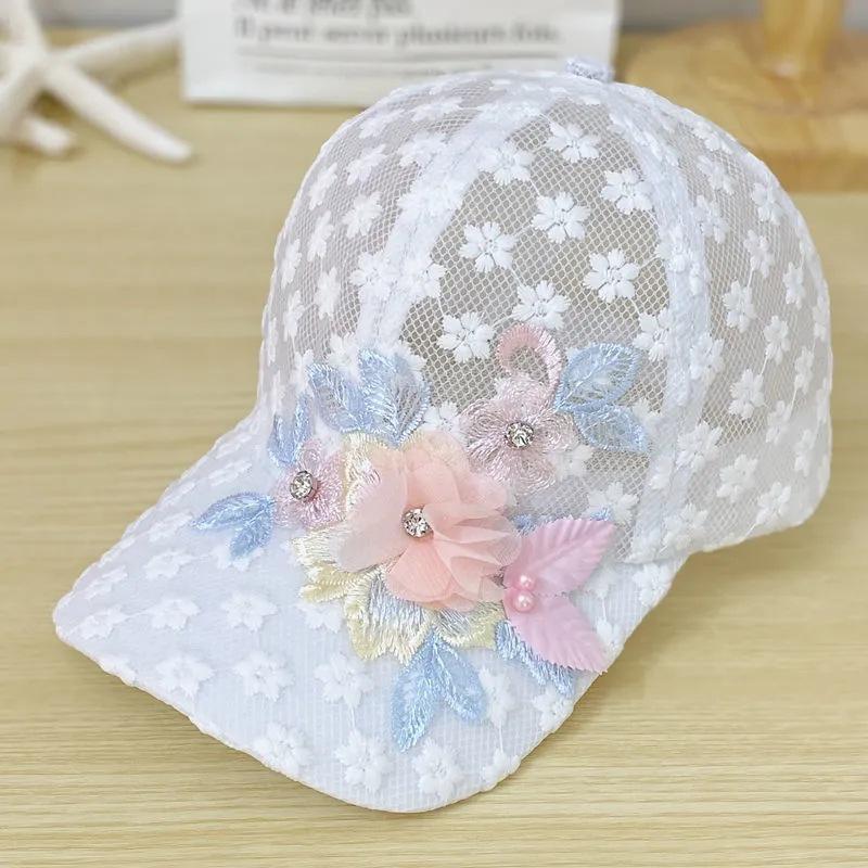 1PC Lace and Floral Baseball Cap for Women with Adjustable Hook-And-Loop Fastener and Sequins, Suitable for Parties and Outings