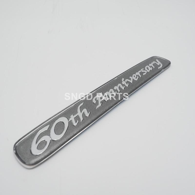 BBcw3 2PCS For Toyota Land Cruiser Side Emblem 70th Anniversary 60th Anniversary Emblem Trunk Badge Sticker ABS Quality