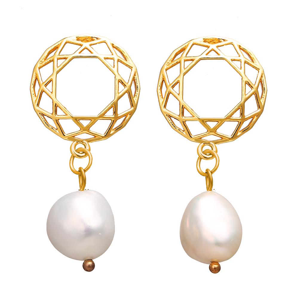Women All-matching Fashion Imitation Pearl Earrings