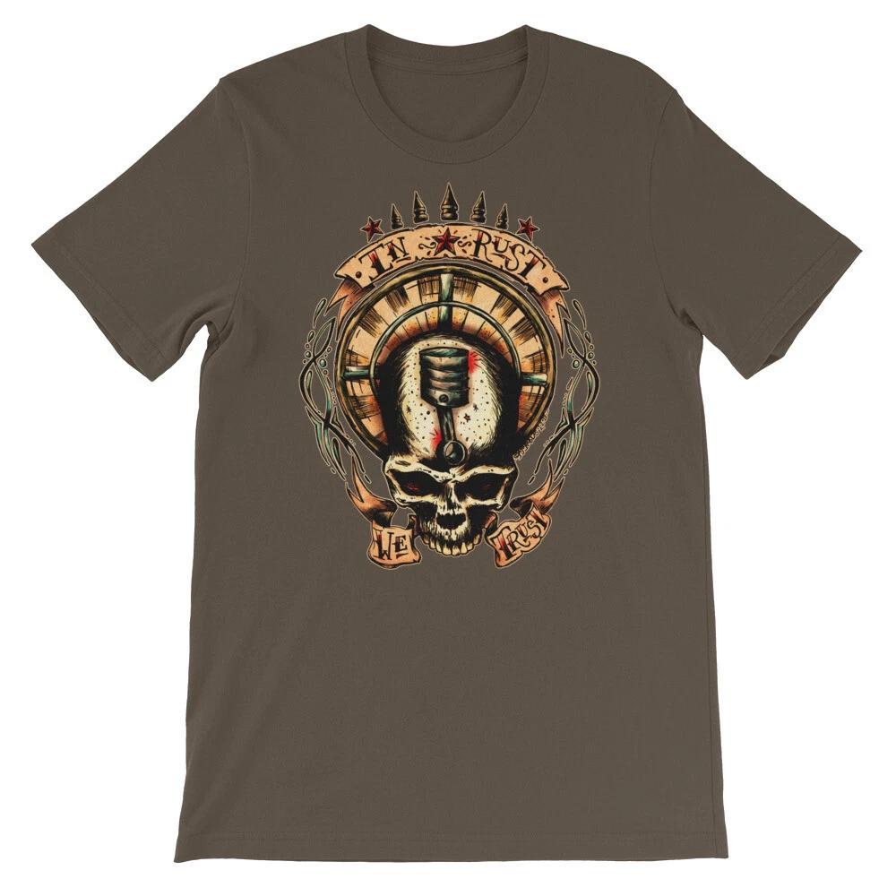 Hot Rod In Rust We Trust Shirt Traditional Tattoo Old School Rat Rod Racing Gear L