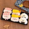 Chaveiro Fofo de Pelúcia Comida Deliciosa Enfeites Pendurados de Sushi Pingente de Mochila Acessórios de Decoração Chaveiro de Boneca Criativa Presente