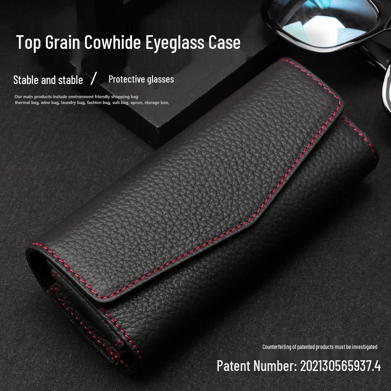 Multifunktionaler Leder Auto Sonnenblenden Sonnenbrillenhalter & Kartenetui