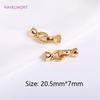 Trendy 18K Gold Plated Round Pearl Clasps Fastener For Bracelet Necklace Making Fittings,DIY Jewellery Making Supplies Wholesale