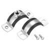 2pcs M8 Mounting Screws Adjustable Pipe Support Clamp Galvanized Iron PPR Iron Pipe Clamp  PVC