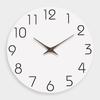 Premium-Quality Casual Current-Model Premium-Quality White First-Class Pattern First-Class Wooden Wall Top-Grade Clock High-Standard Living