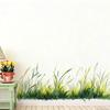 Green Plants Wall Sticker Self-adhesive Waterproof PVC Spring Floral Plants Sticker Home Office Living Room Bedroom Wall Decoration Decal