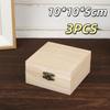 Retro Wooden Keepsake Box Hinged Lid Rustic Storage Case For Jewelry Trinkets Crafts Home Decoration & Hobby Supplies