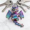 Unique 3D Printed Western Dragon Toy Keychain With Movable Joints For Play And Display Keyring Accessories