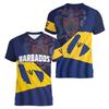 Vintage BB Flag Street Print Herren T-Shirts Hip Hop Street T-Shirt Sommer Freizeit Barbados Emblem Grafik Tops Atmungsaktive Kleidung