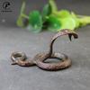Vintage Bakır Yılan Süsü Dekorasyonları Çay Hayvanı Antik Hayvan Boa Figürleri Minyatürler Ev Dekorasyon Aksesuarları Oturma Odası İçin