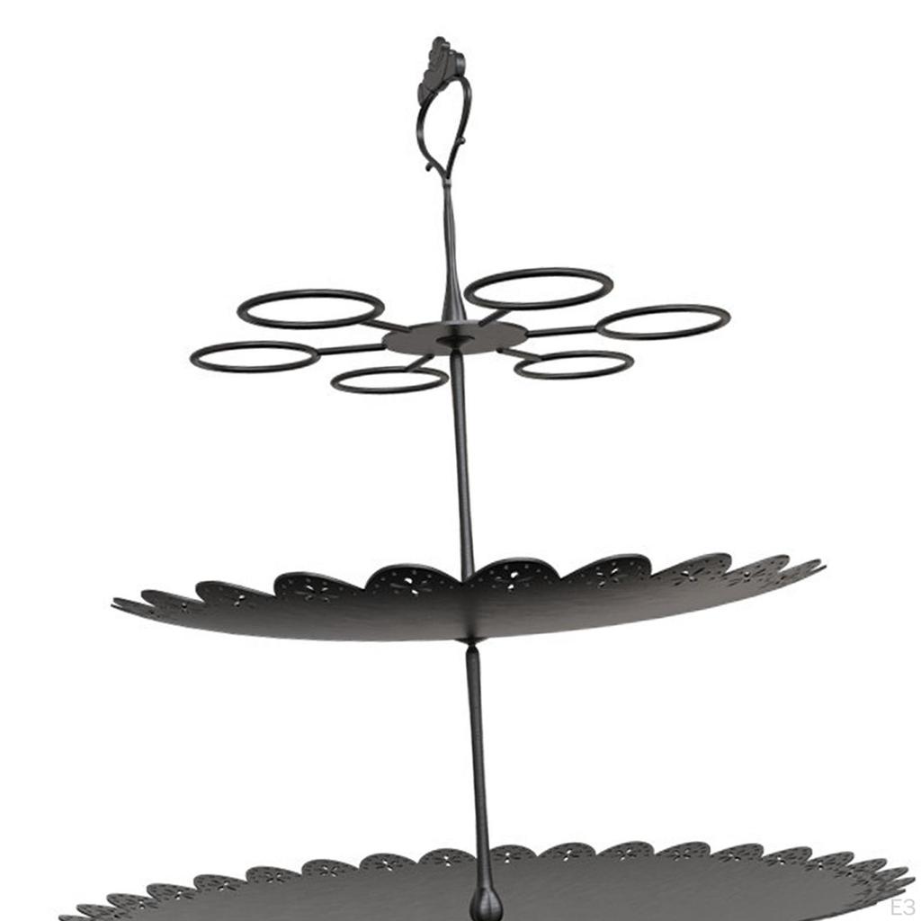 3 Tier Cupcake Stand Dessert Candy Dish Pastry Serving Appetizer Trays