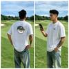 2026 New Mens Navy Blue Streetwear Golf T  Shirt With Golf Clothing Golf Ball  Cap Graphic Modern  Casual Shortsleeved Top
