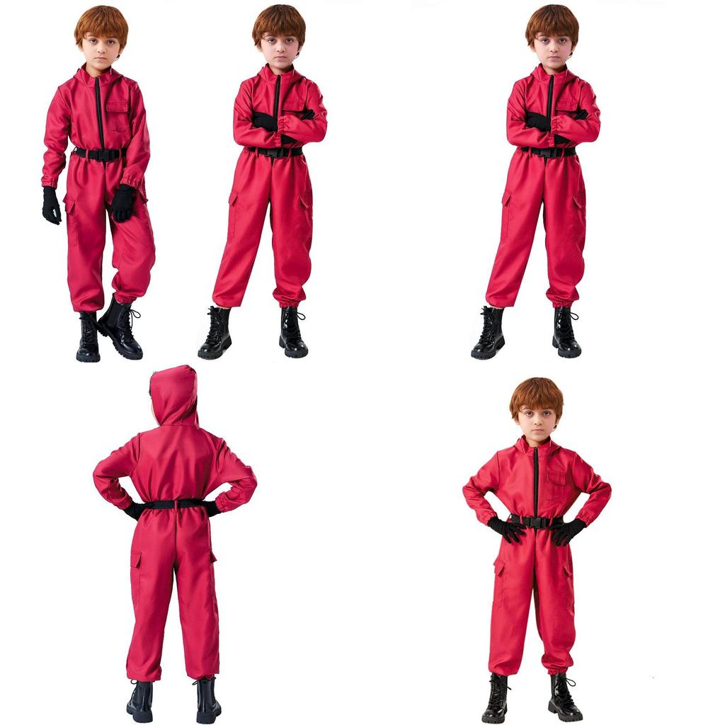 Squid Game Character Cosplay Suit With Polyester Material For Girls Game Event Dress