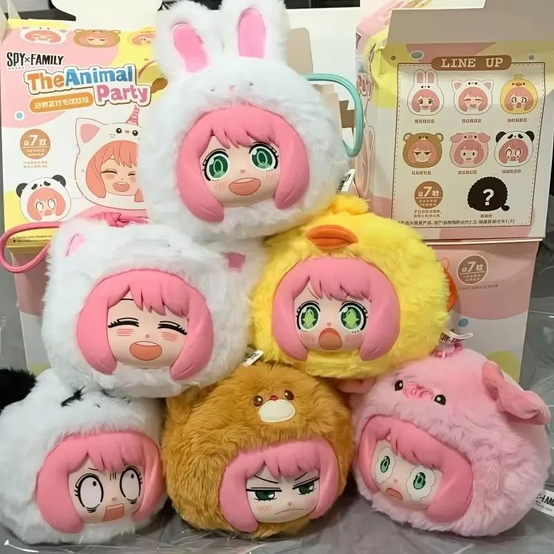 Eaki Spy X Family Anya Forger Vinyl Figure Doll Blind Box Anya Pillow Anime Peripheral Merchandise Cute Collection Figurine Gift