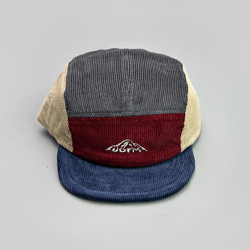 Japanese Embroidery Block Baseball Hats New Unisex Corduroy Breathable Retro Sunshade Versatile Street Fashion Peaked Caps